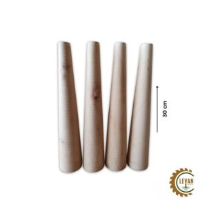 پایه دوکی چوبی 30 سانتی متر