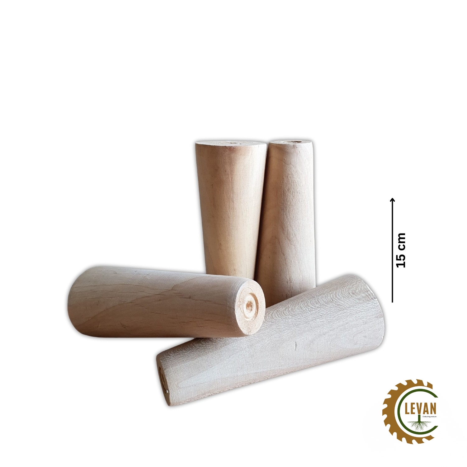 پایه دوکی چوبی 15 سانتی متر - Image 5