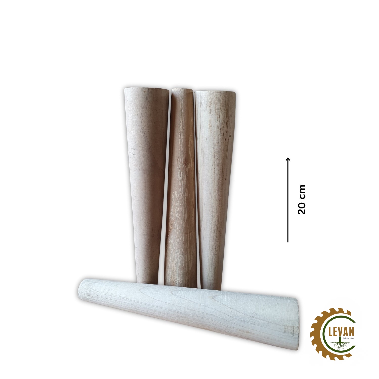 پایه دوکی چوبی 20 سانتی متر - Image 4